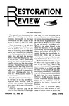 Restoration Review, Volume 12, Number 6 (1970) by Leroy Garrett