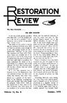 Restoration Review, Volume 12, Number 8 (1970)