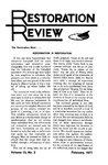 Restoration Review, Volume 13, Number 2 (1971)