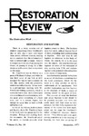 Restoration Review, Volume 13, Number 10 (1971)