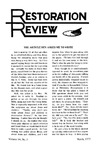 Restoration Review, Volume 14, Number 3 (1972)