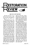 Restoration Review, Volume 14, Number 4 (1972)