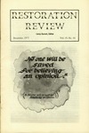 Restoration Review, Volume 19, Number 10 (1977)