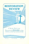 Restoration Review, Volume 21, Number 1 (1979)