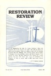 Restoration Review, Volume 22, Number 8 (1980)