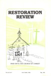 Restoration Review, Volume 23, Number 5 (1981) by Leroy Garrett
