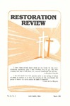 Restoration Review, Volume 24, Number 3 (1982) by Leroy Garrett