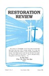 Restoration Review, Volume 27, Number 1 (1985)