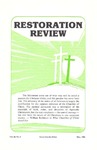 Restoration Review, Volume 28, Number 5 (1986)