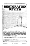 Restoration Review, Volume 28, Number 7 (1986)