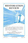 Restoration Review, Volume 33, Number 1 (1991) by Leroy Garrett