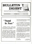 Bulletin Digest﻿, Volume 4, Number 9 (1985)