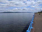Greenock Esplanade looking southeast up the Firth of Clyde toward Glasgow, Scotland